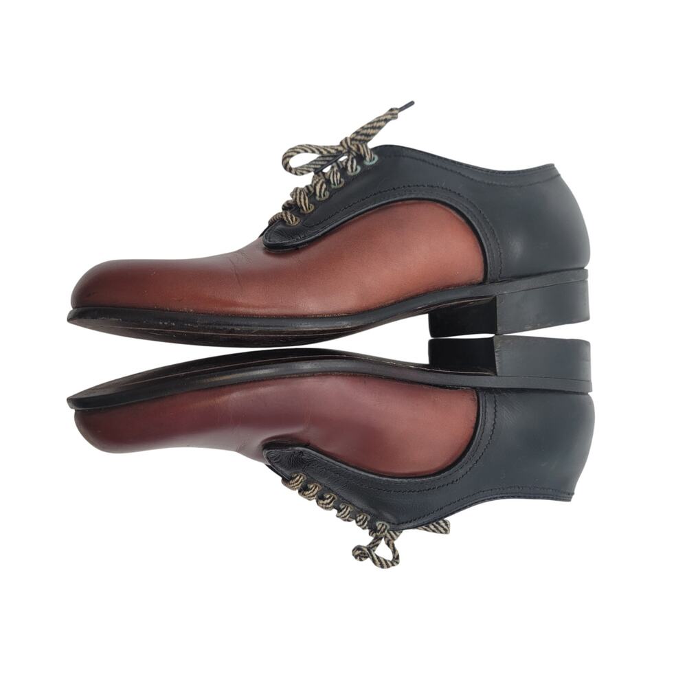50s Vintage Dexter Two Toned Mens Dress Shoes - Picture 2 of 12